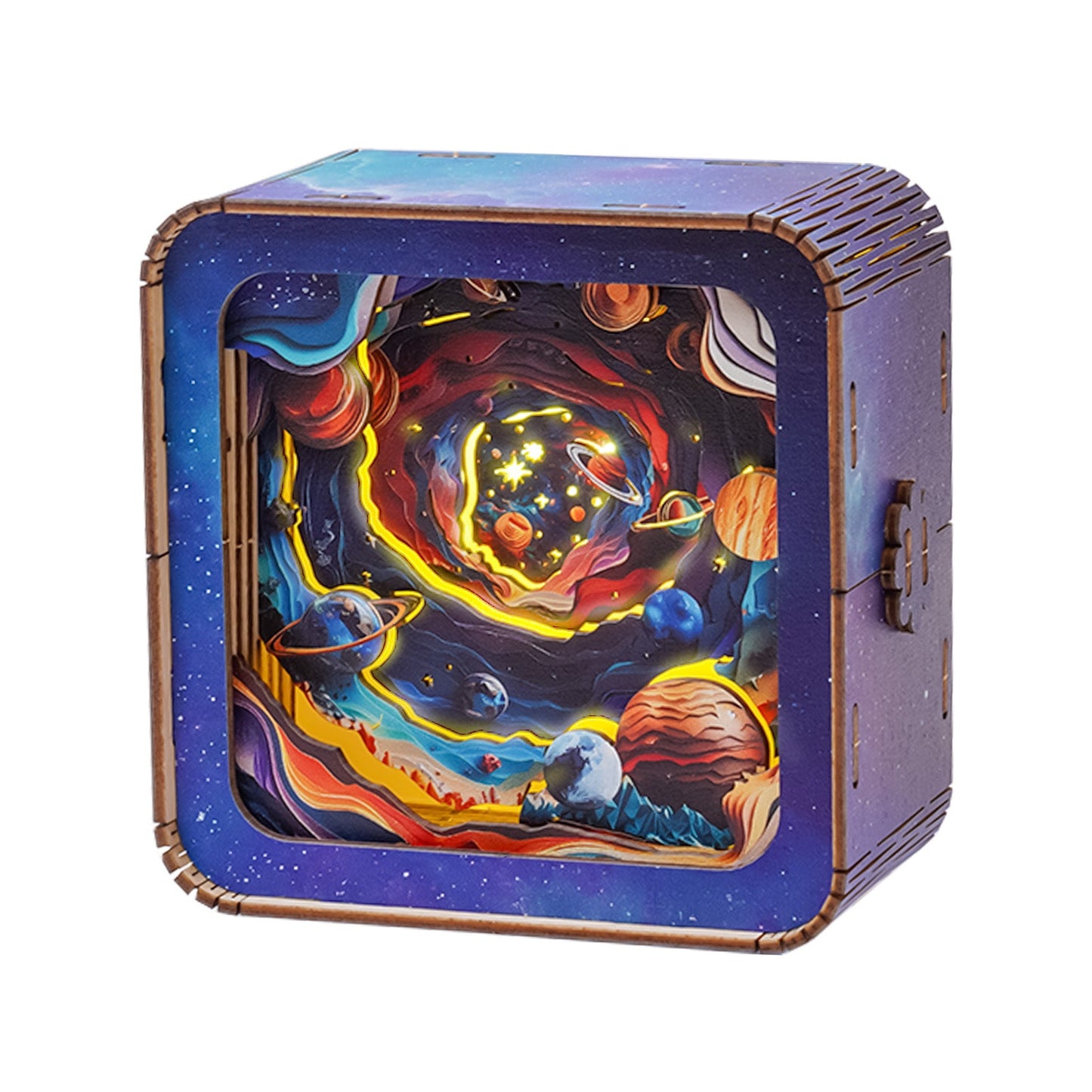 FancyNooks™ Cosmic Odyssey Kit - 3D Wooden Puzzle Night Light