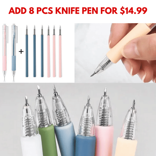 8 pcs Knife Pen Set