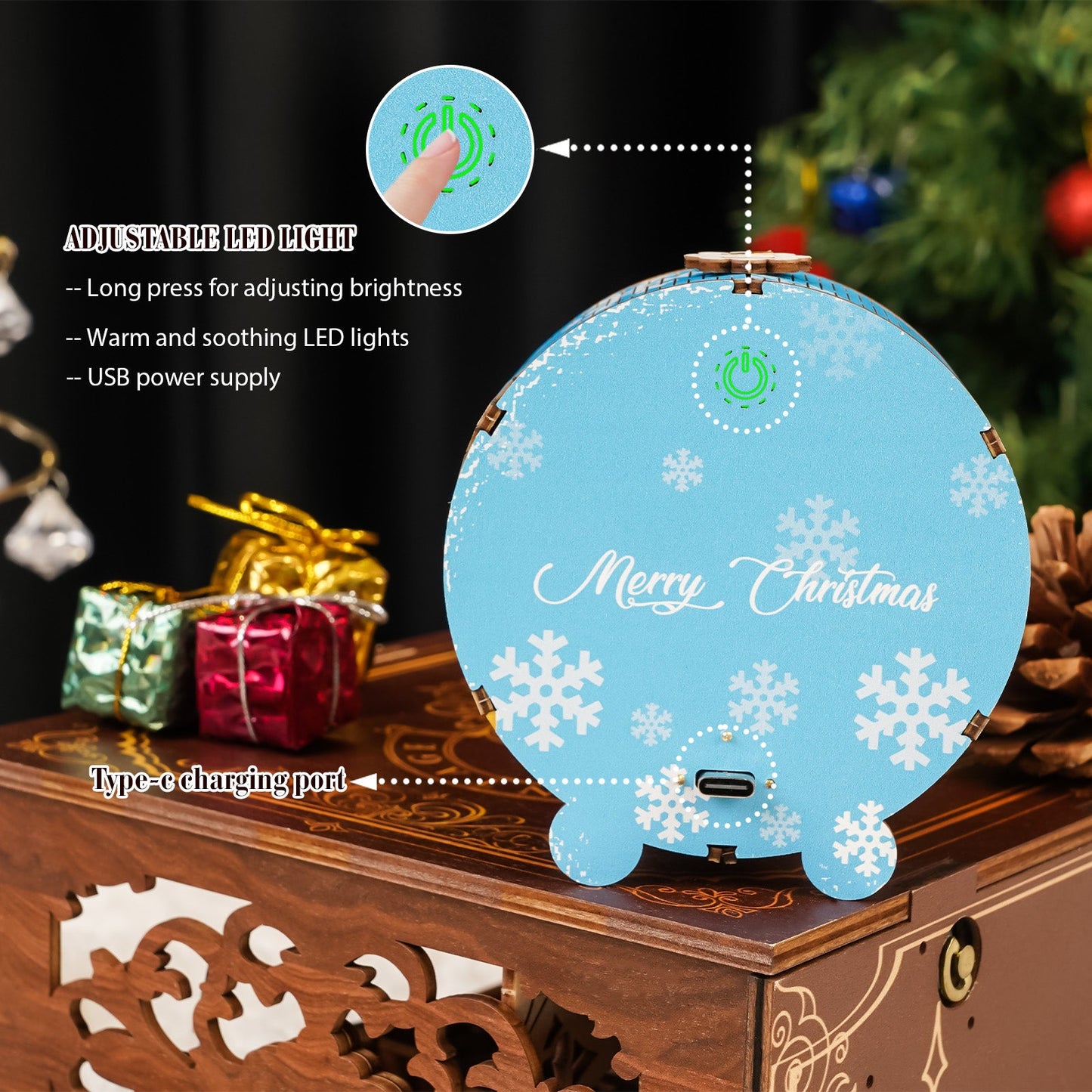 FancyNooks™ Christmas Village Kit - 3D Wooden Puzzle Night Light