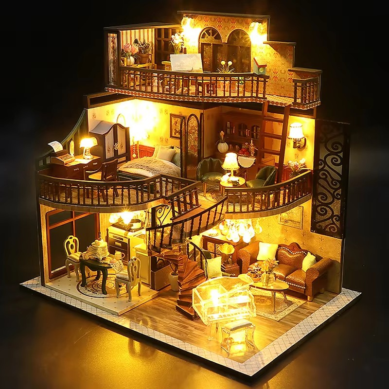 FancyNooks™ Wooden Doll House