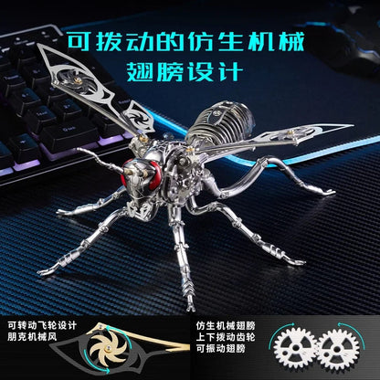 3D Bumblebee Insect Metal Assembly Model, Handmade DIY Assembly Toys Birthday Gift, Children's Mechanical Educational Toys