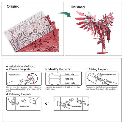 Piececool 3D Puzzle Metal Model Thundering Wing Model Building Kits DIY Toy for Adult Teen Gift