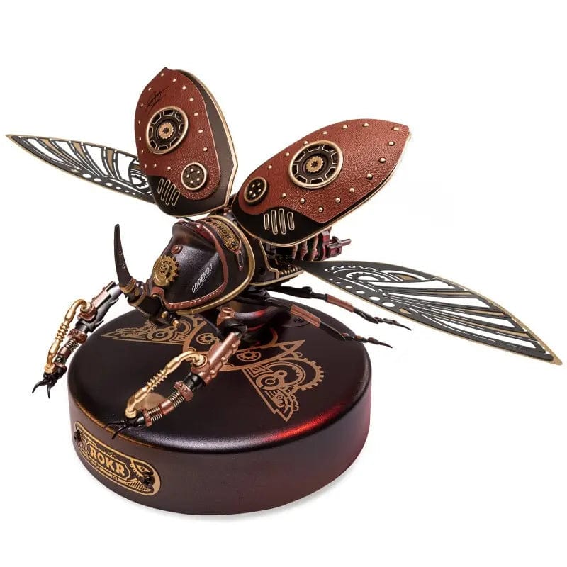 2024 High-end Toy Rhinoceros Beetle Scouting Beetle Adult Decompression Mechanical Punk Metal Assembly Model Birthday Gift