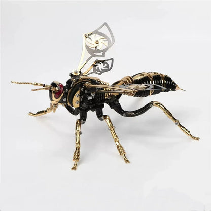 3D Bumblebee Insect Metal Assembly Model, Handmade DIY Assembly Toys Birthday Gift, Children's Mechanical Educational Toys