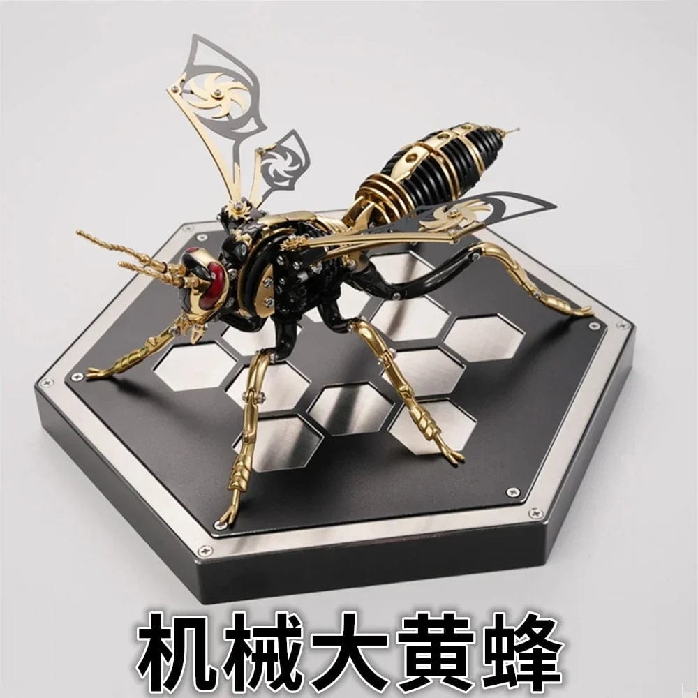 3D Bumblebee Insect Metal Assembly Model, Handmade DIY Assembly Toys Birthday Gift, Children's Mechanical Educational Toys