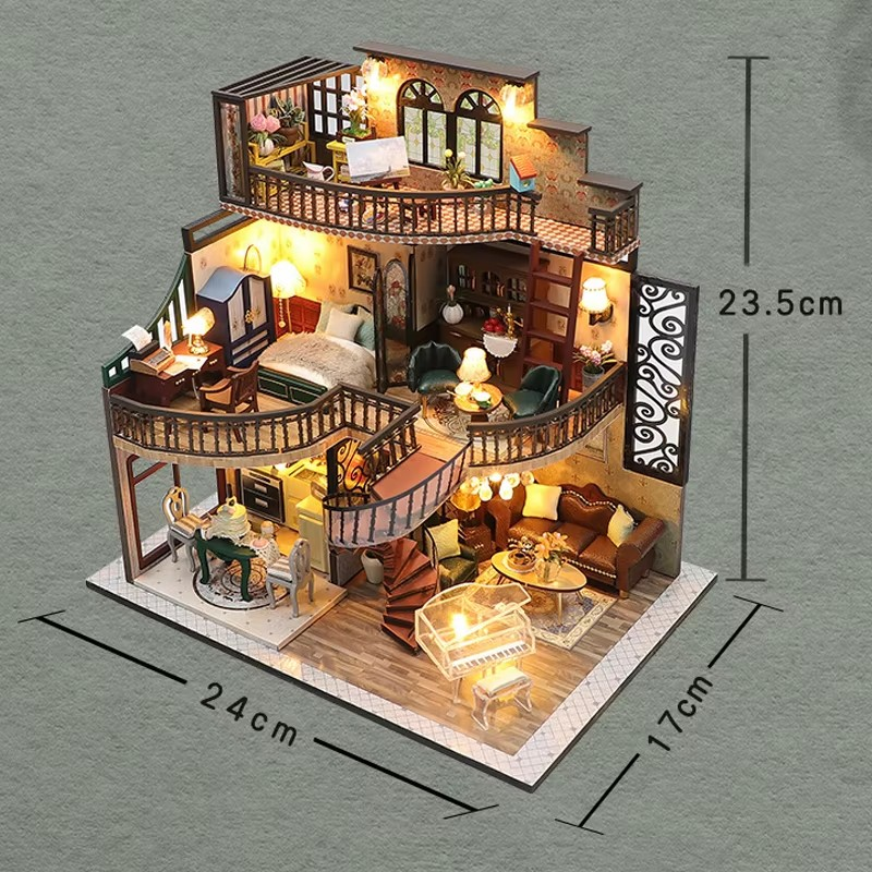 FancyNooks™ Wooden Doll House