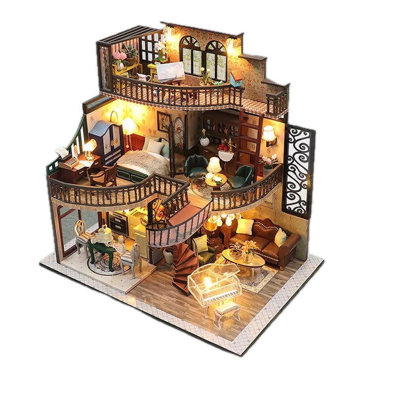 FancyNooks™ Wooden Doll House