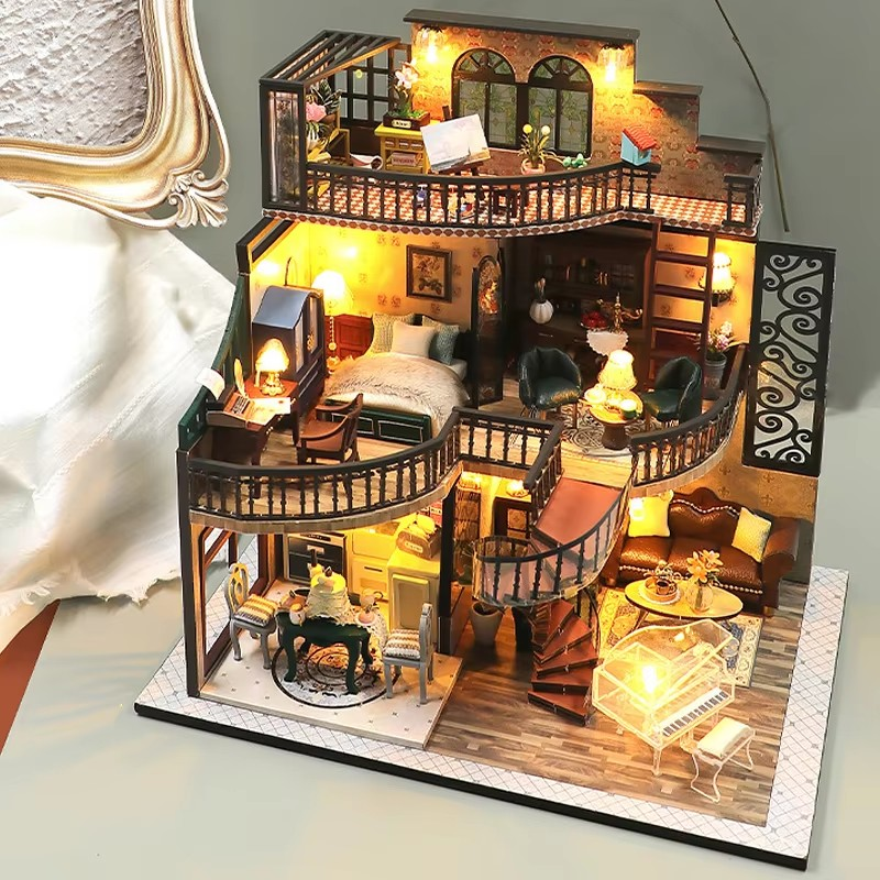 FancyNooks™ Wooden Doll House